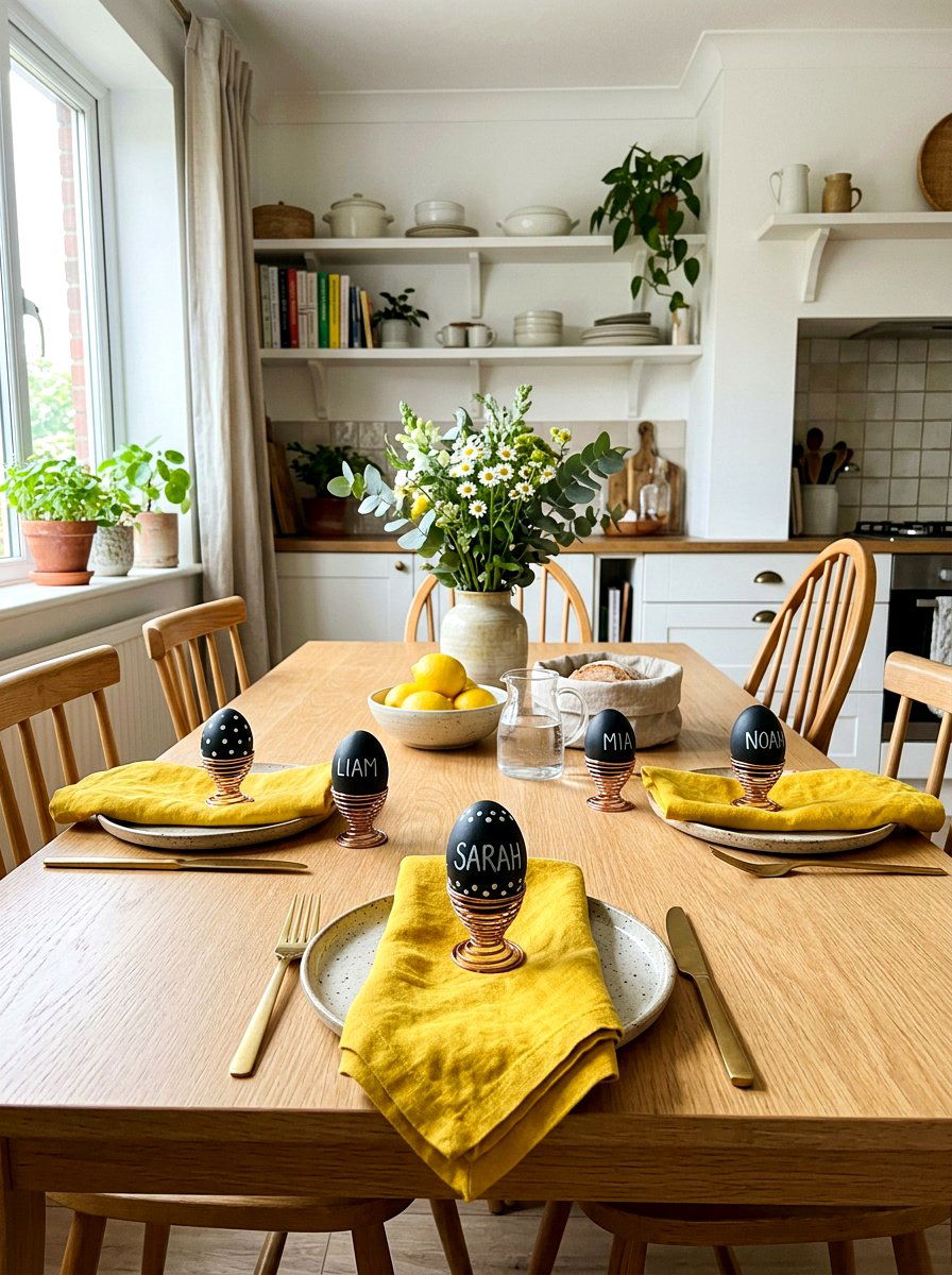 Chalkboard paint eggs - 25 Spring Decorative Egg Ideas