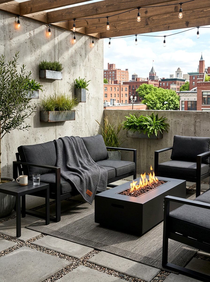 Charcoal Gray Weather Resistant Blanket - 25 Spring Outdoor Throw Ideas