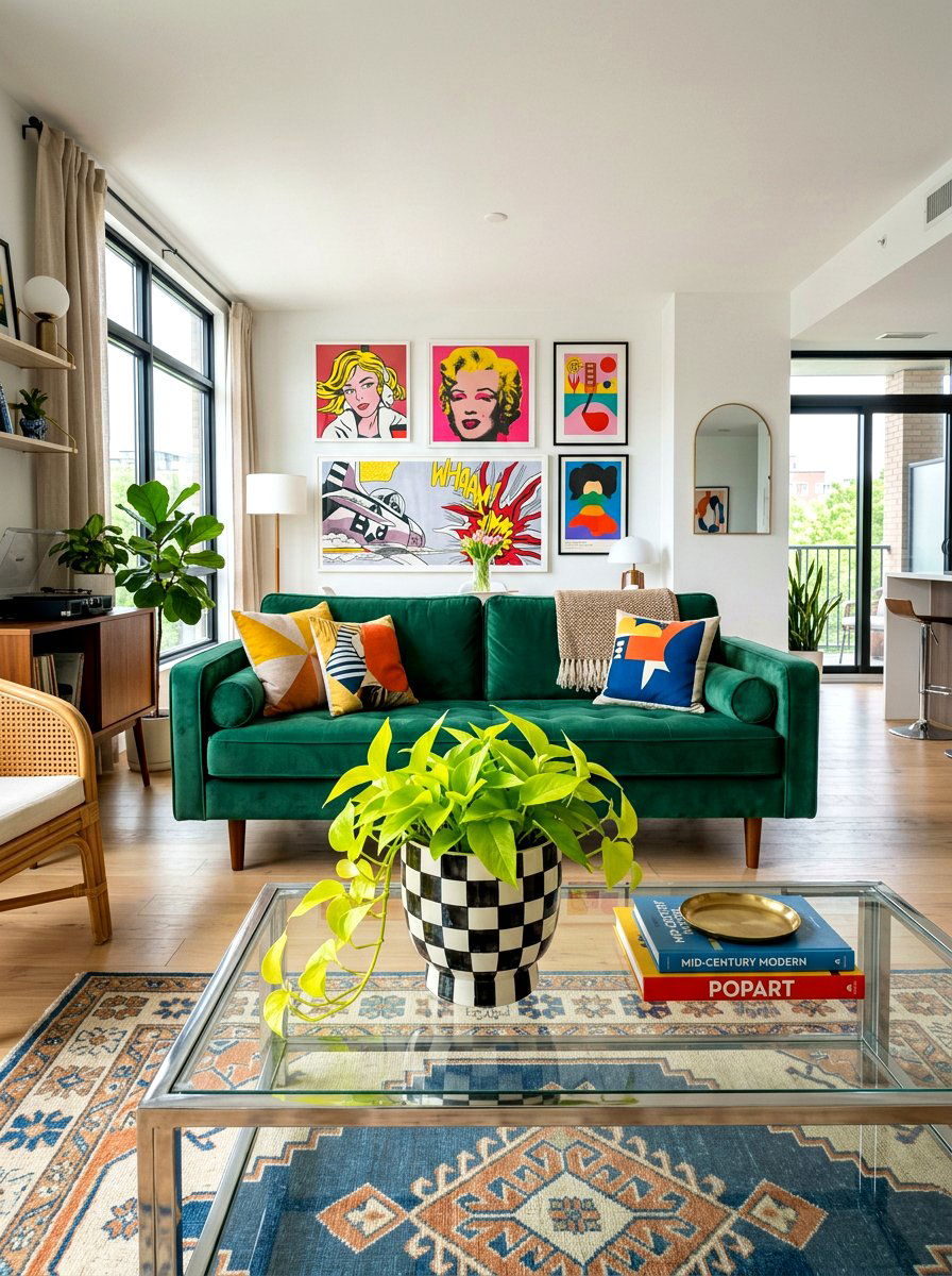 Checkerboard Pattern Planter - 25 Spring Painted Pot Ideas