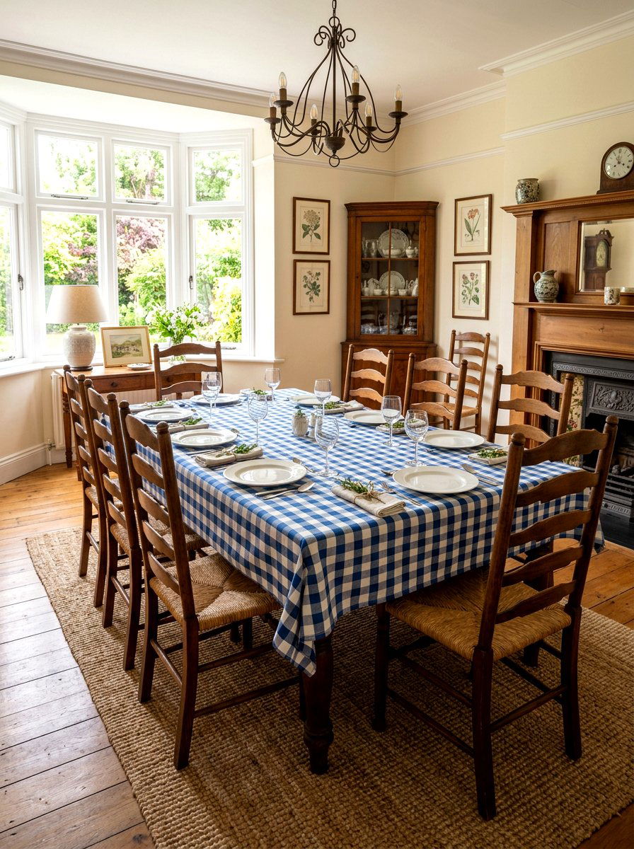 Checkered Pattern Table - 25 Spring Table Setting Ideas