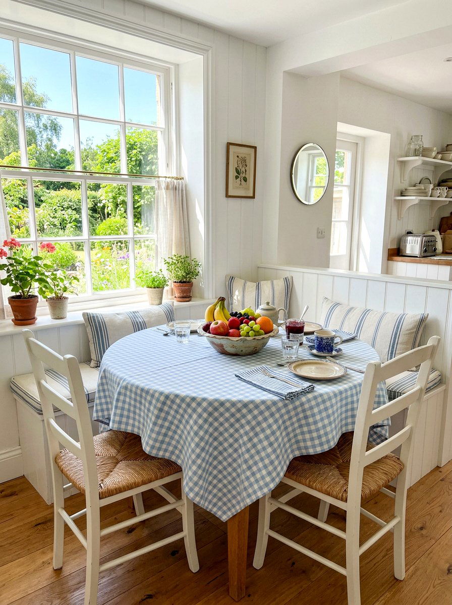 Checkered Tablecloths - 25 Spring Thrift Store Decor Ideas