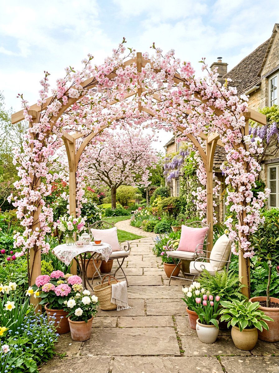 Cherry Blossom Branch - 25 Spring Arbor Decor Ideas