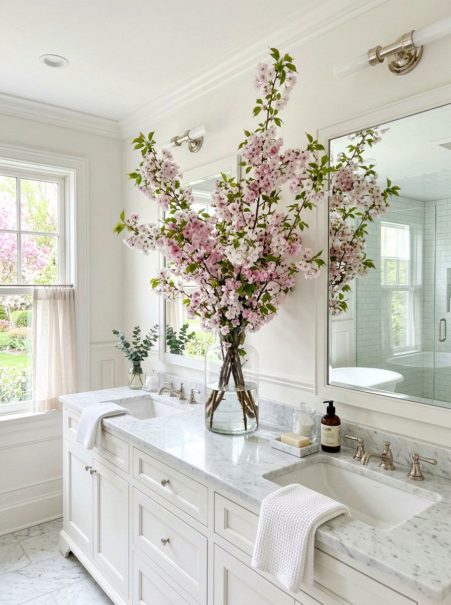 Cherry Blossom Branch - 25 Spring Spa Decor Ideas
