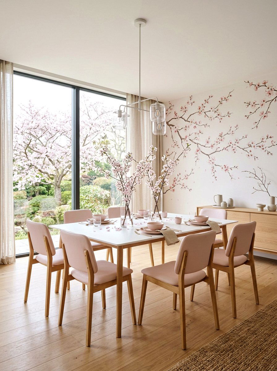 Cherry Blossom Branch - 25 Spring Dinner Party Table Ideas