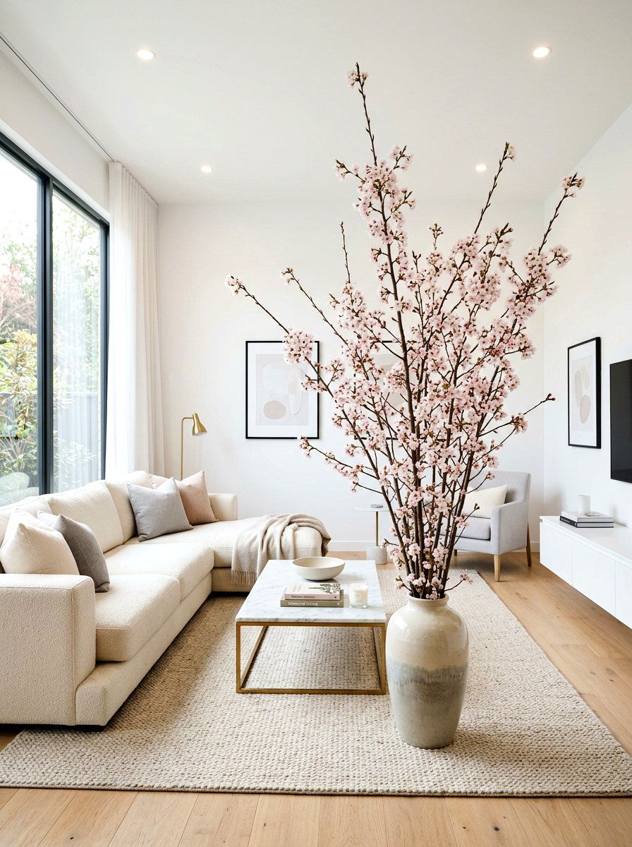 Cherry Blossom Branch - 25 Spring Flower Arrangement Ideas