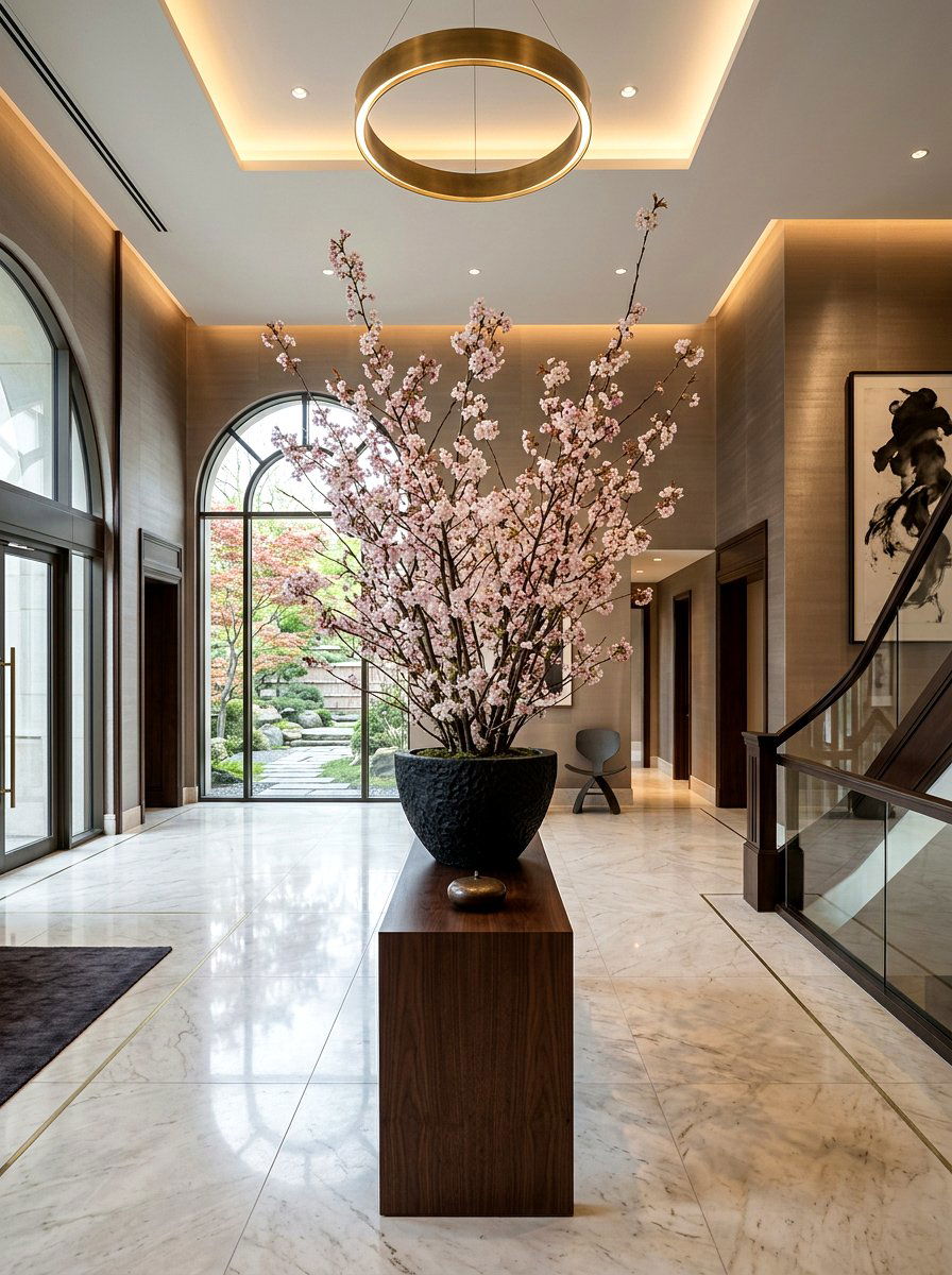 Cherry Blossom Branch Bowl - 25 Spring Flower Bowl Ideas