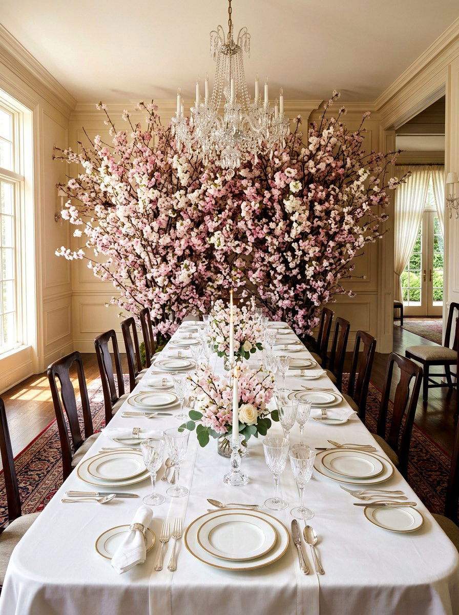 Cherry Blossom Branch - 25 Spring Backdrop Ideas