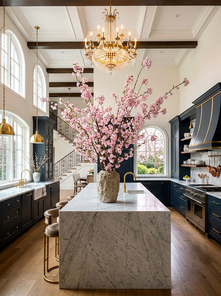Cherry Blossom Branches - 25 Spring Kitchen Table Centerpiece Ideas