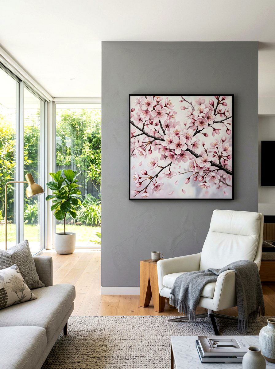 Cherry Blossom Painting - 25 Spring Framed Art Ideas