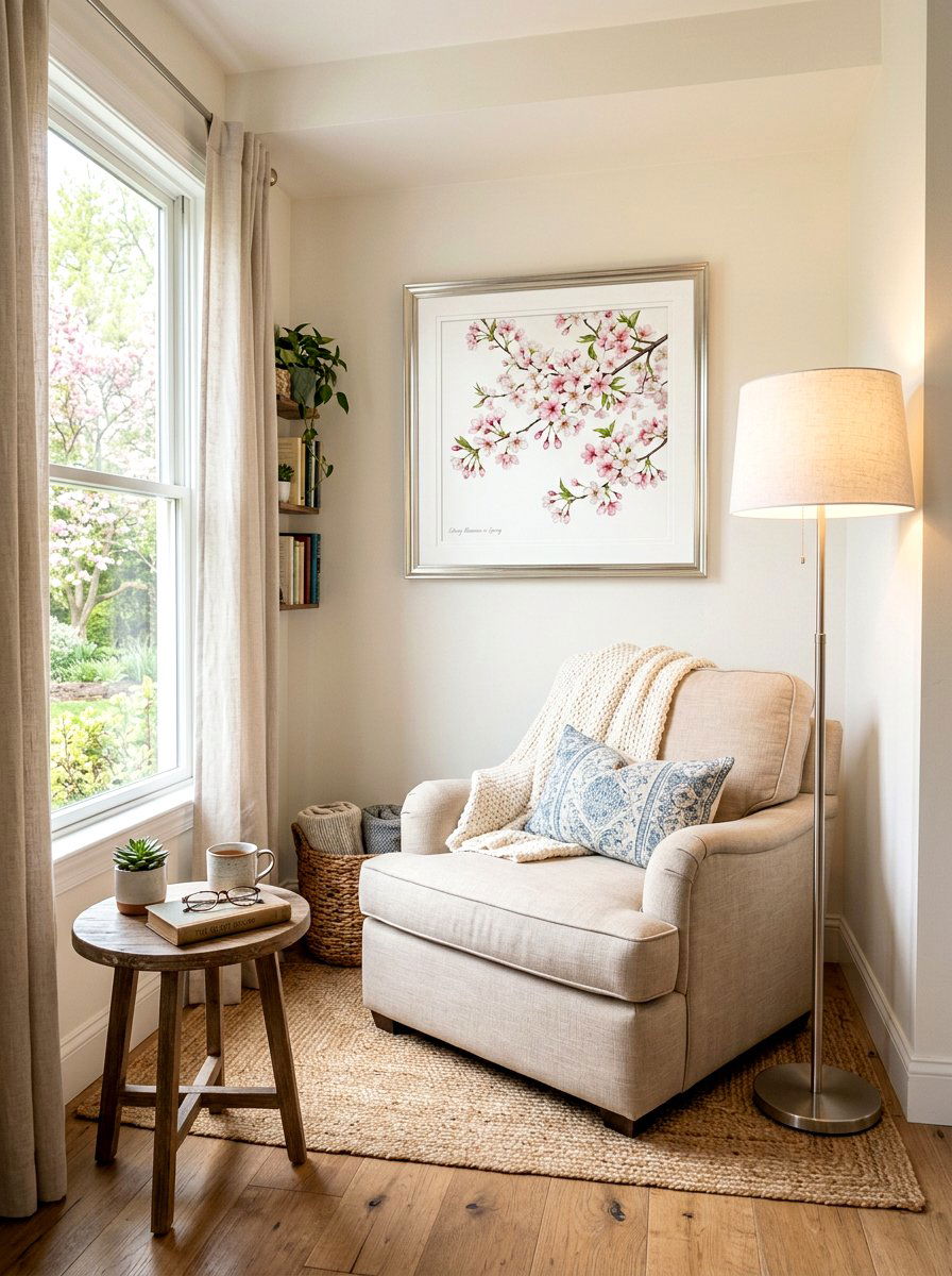 Cherry Blossom Tree Art - 25 Spring Free Printable Decor Ideas