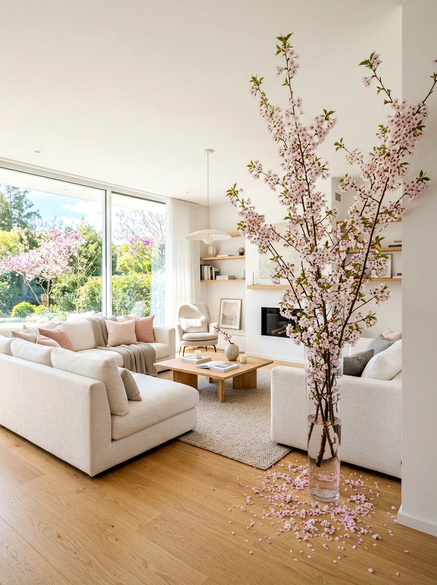 Cherry Blossom Tree Decor - 25 Spring Gender Reveal Decor Ideas