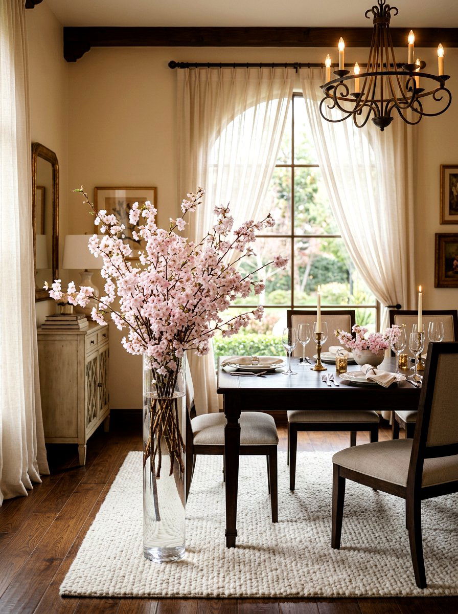 Cherry Blossom Vase - 25 Spring Branch Arrangement Ideas