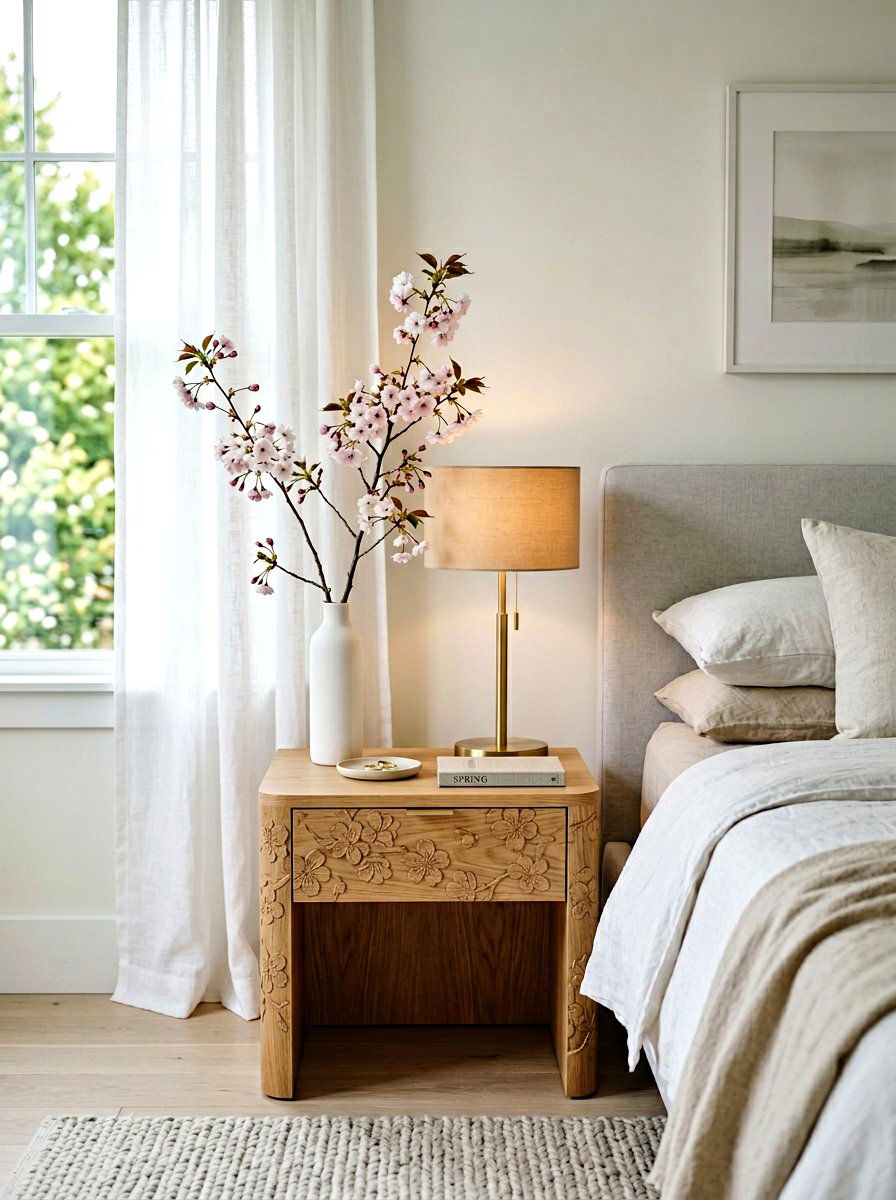 Cherry blossom bedside table - 25 Spring Cherry Blossom Arrangement Ideas