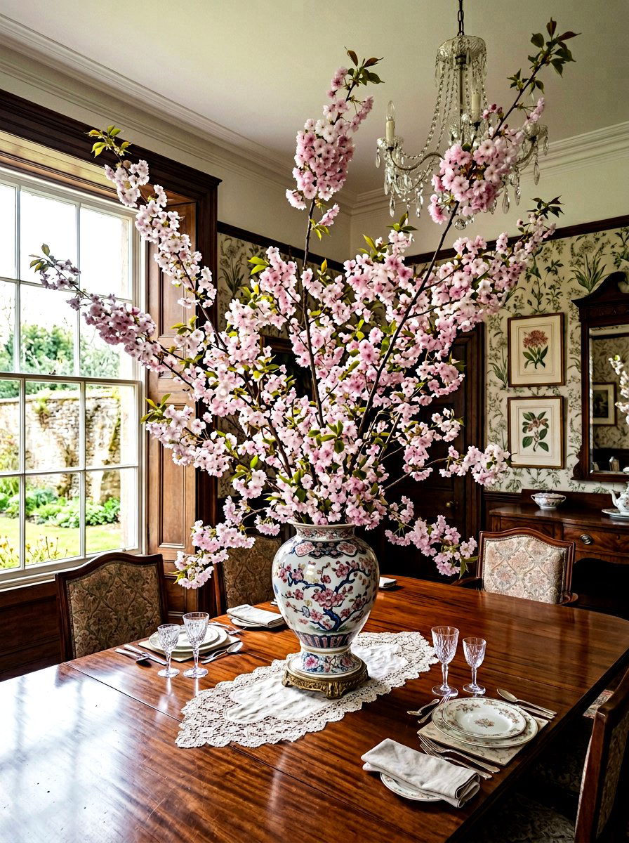 Cherry blossom branch bowl - 25 Spring Compote Bowl Ideas