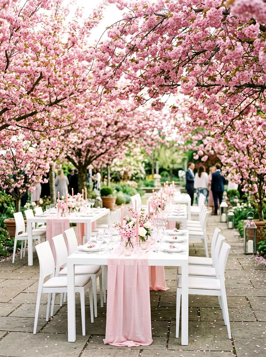 Cherry blossom decor - 25 Spring Birthday Party Decor Ideas
