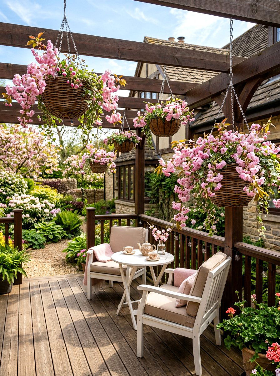 Cherry blossom hanging basket - 25 Spring Cherry Blossom Ideas