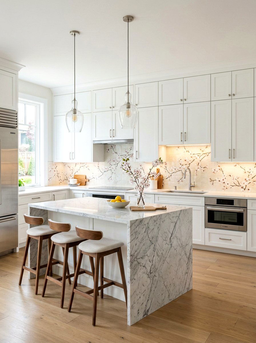 Cherry blossom kitchen tile - 25 Spring Cherry Blossom Ideas