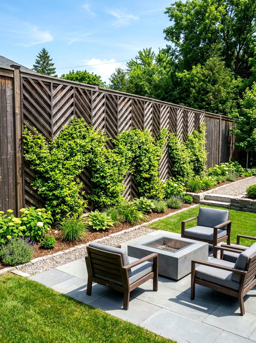 Chevron Pattern Trellis - 25 Spring Trellis Decor Ideas