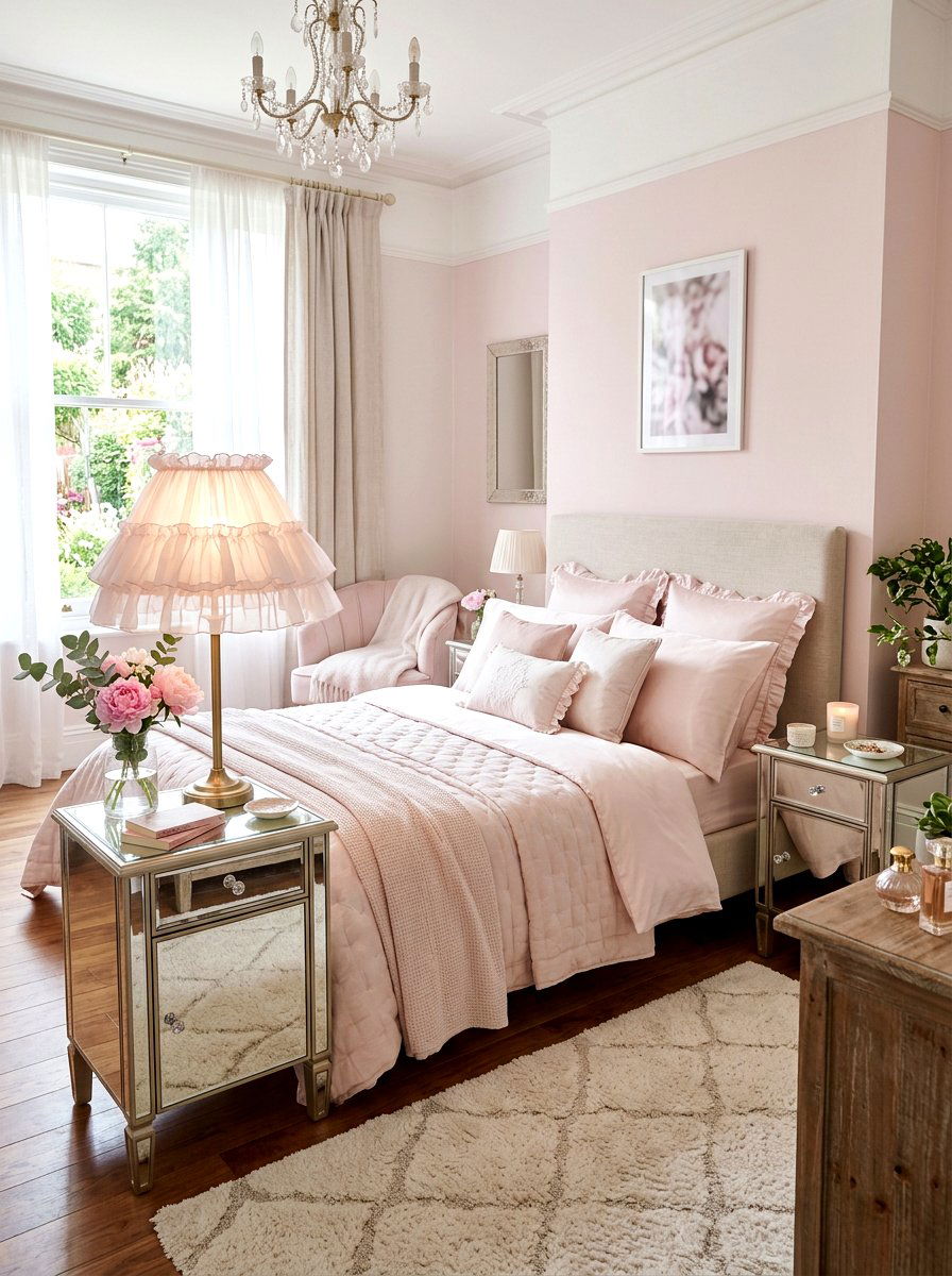 Chiffon Lamp Shade - 25 Spring Lamp Shade Ideas