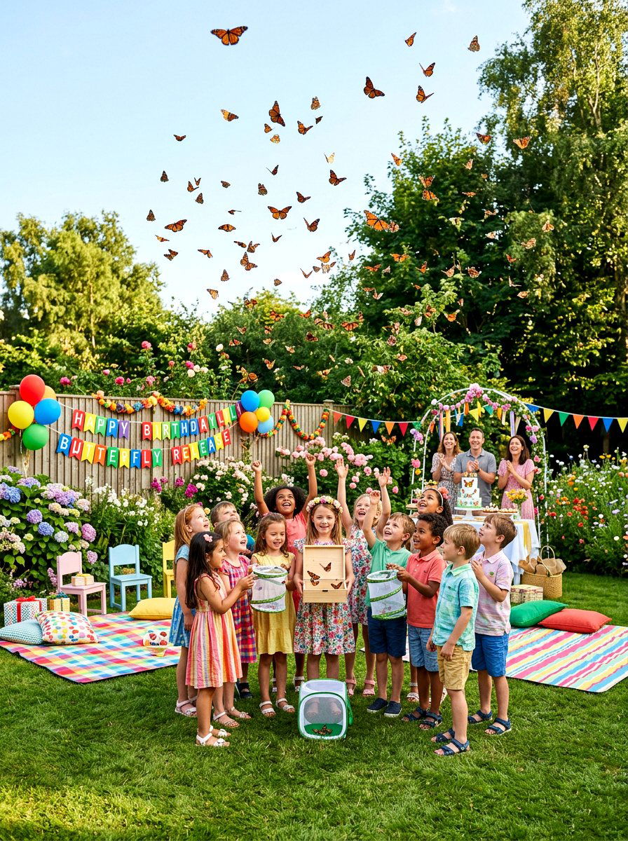 Childrens birthday butterfly release - 25 Spring Butterfly Release Ideas