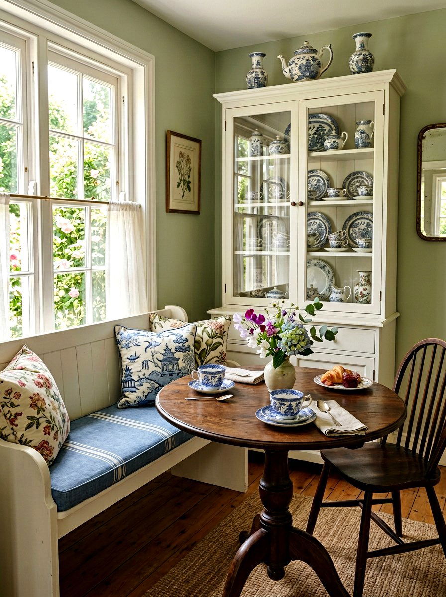 Chinoiserie tea set display - 25 Spring Chinoiserie Decor Ideas