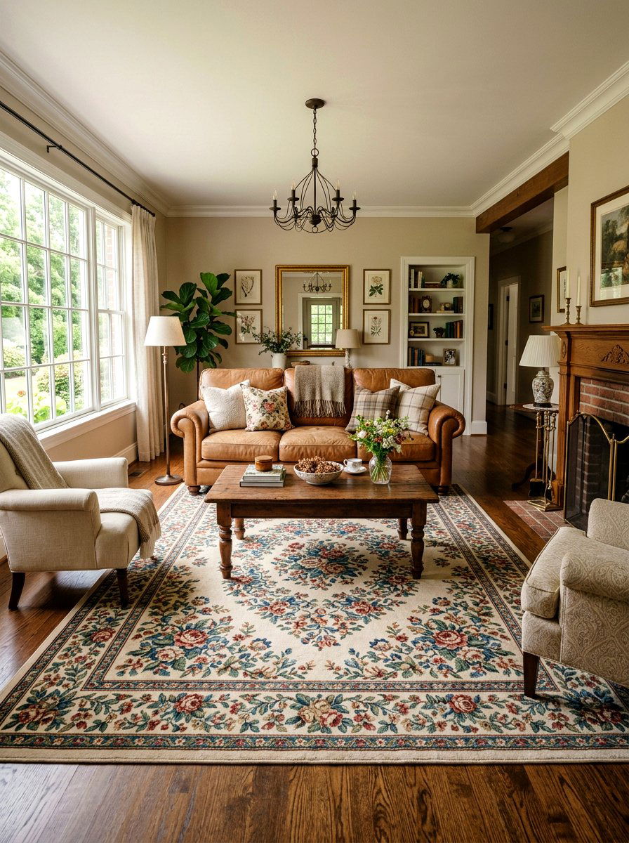 Chintz Accent Rug - 25 Spring Chintz Decor Ideas