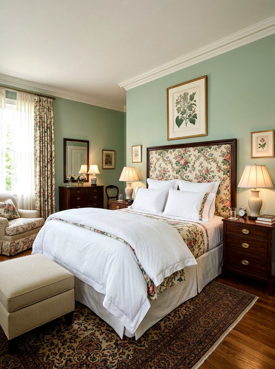 Chintz Headboard Fabric - 25 Spring Chintz Decor Ideas