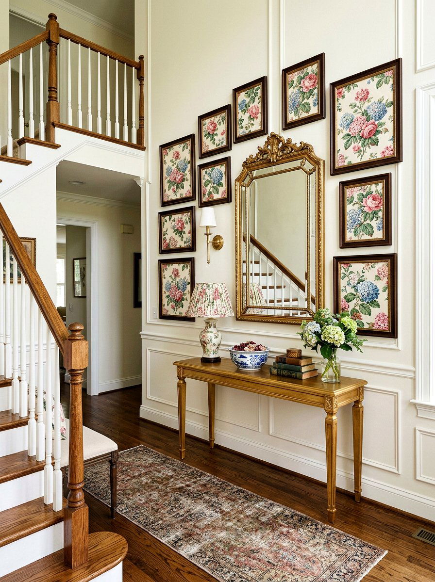 Chintz Wall Art Frames - 25 Spring Chintz Decor Ideas