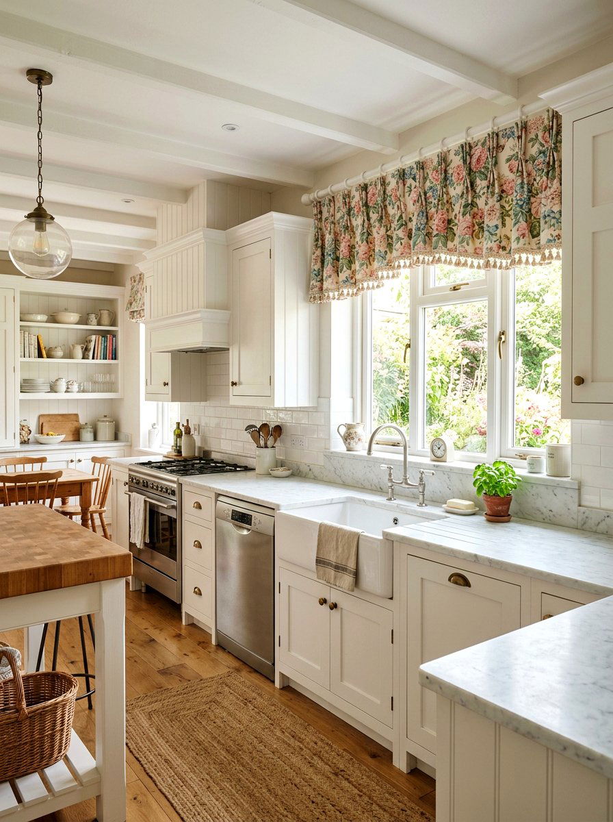 Chintz Window Valances - 25 Spring Chintz Decor Ideas