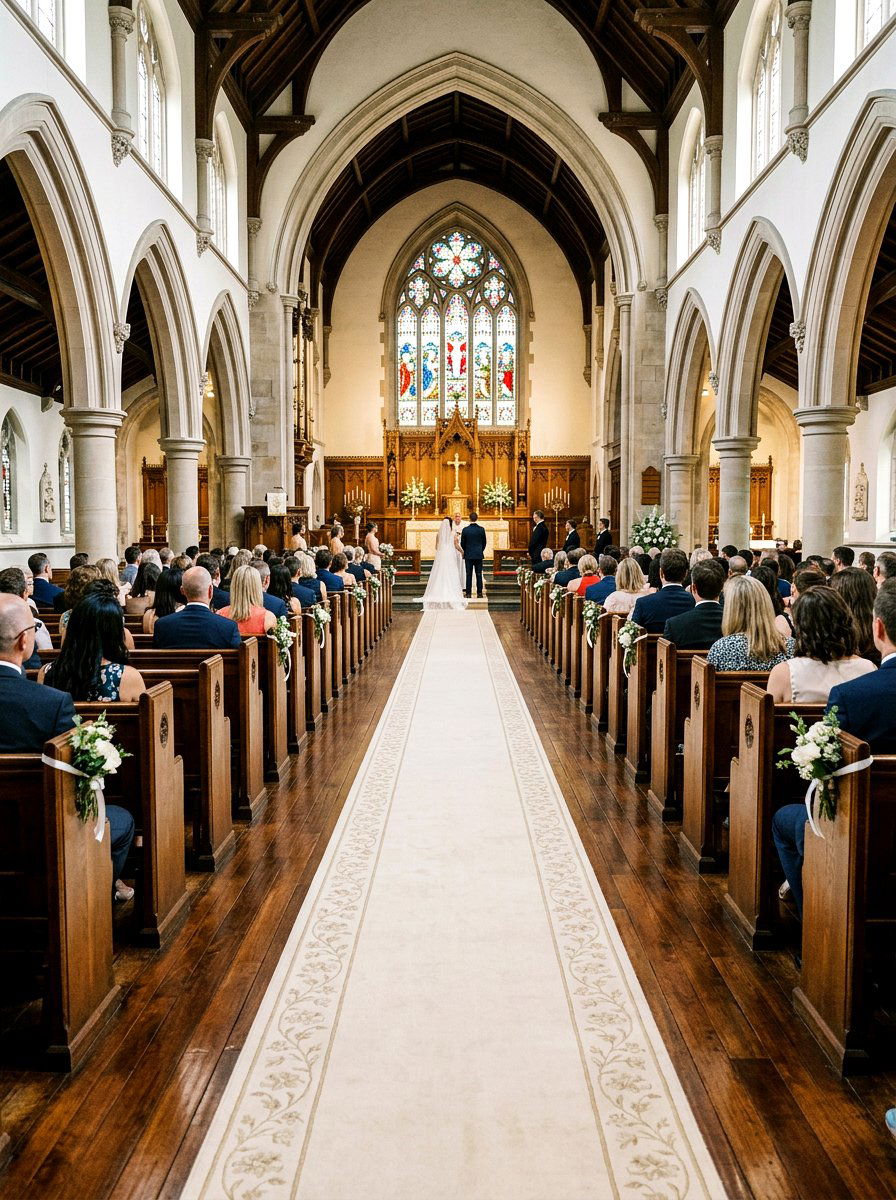 Church Aisle Runner - 25 Spring Church Decor Ideas