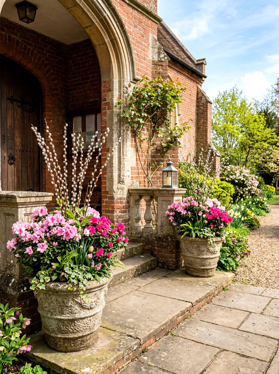 Church Porch Planter - 25 Spring Church Decor Ideas