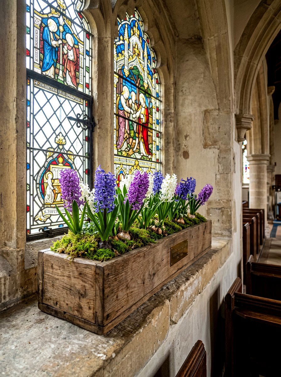 Church Window Sill Planter - 25 Spring Church Decor Ideas