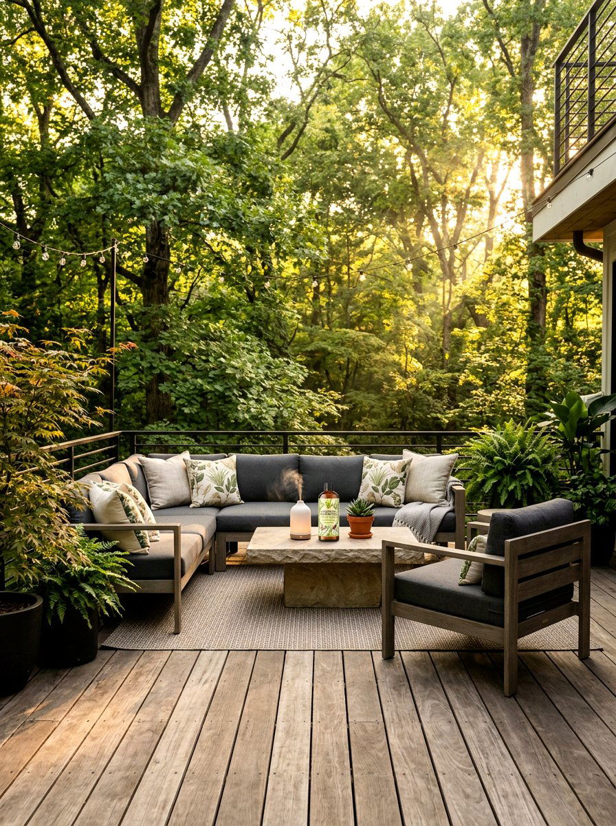 Citronella Lemongrass Patio Oil - 25 Spring Essential Oil Ideas