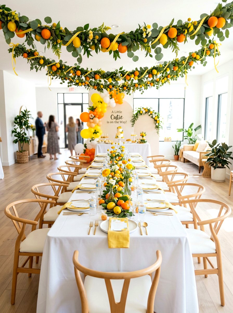 Citrus Baby Shower Theme - 25 Spring Baby Shower Decor Ideas