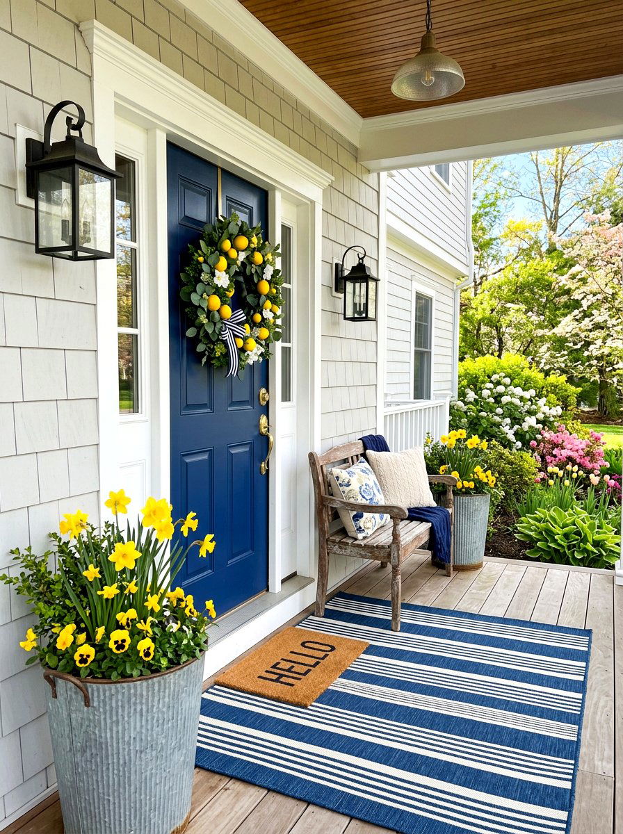 Citrus Front Porch Decor - 25 Spring Citrus Decor Ideas