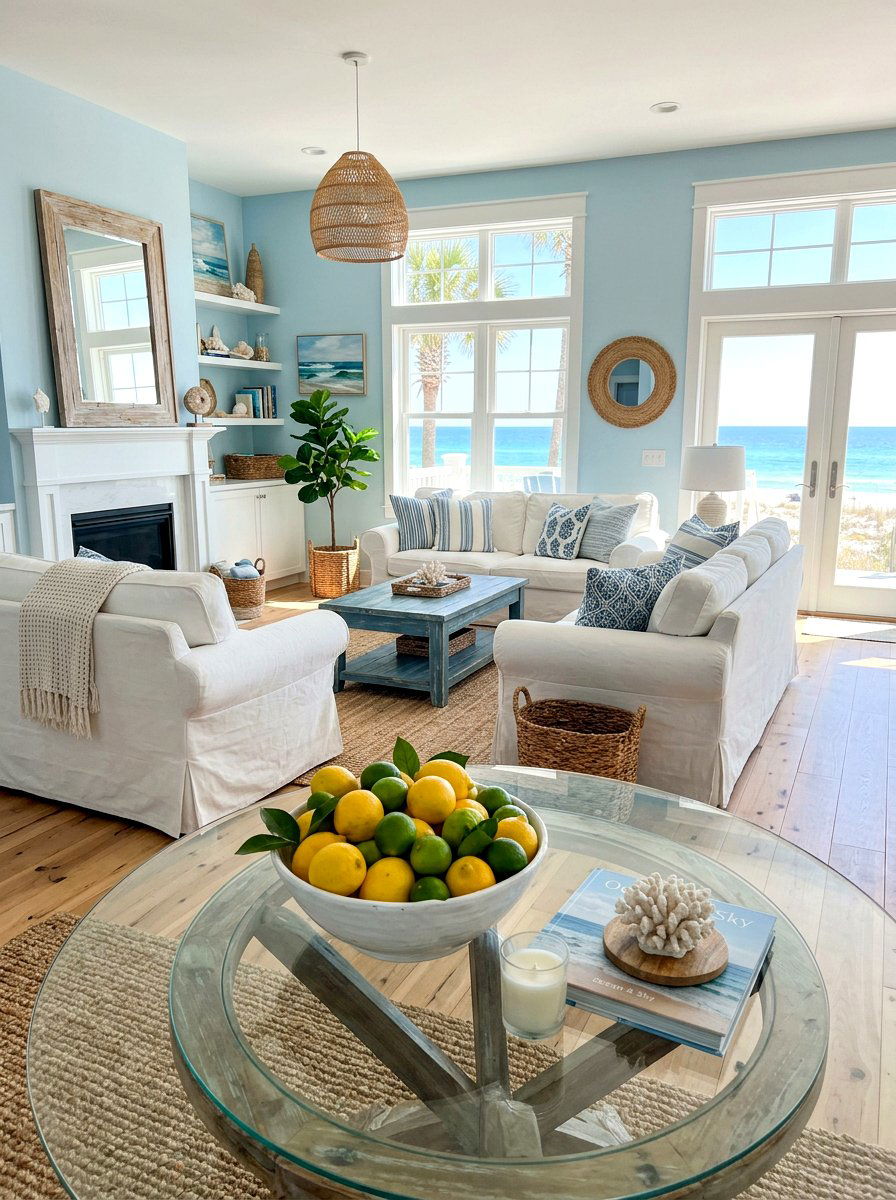 Citrus Fruit Bowl - 25 Spring Living Centerpiece Ideas