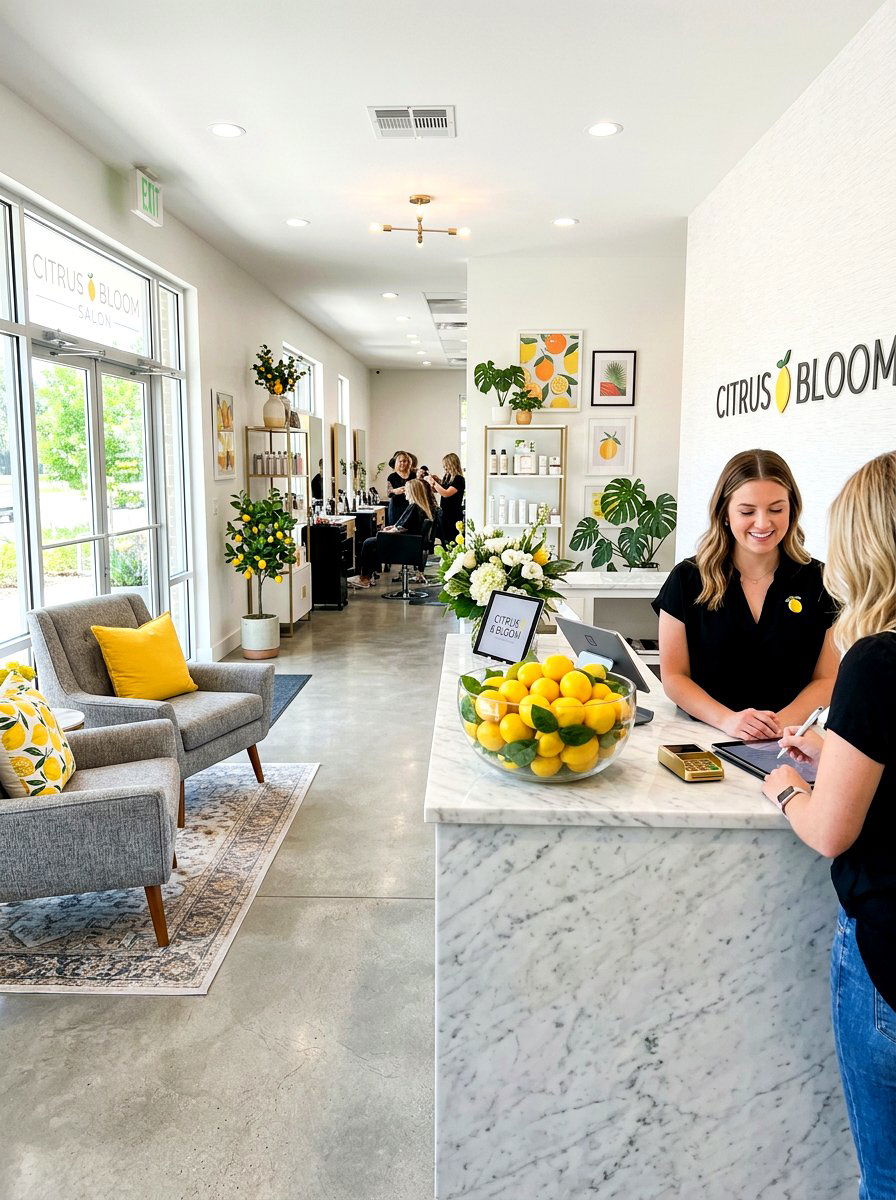 Citrus Fruit Decor - 25 Spring Salon Decor Ideas