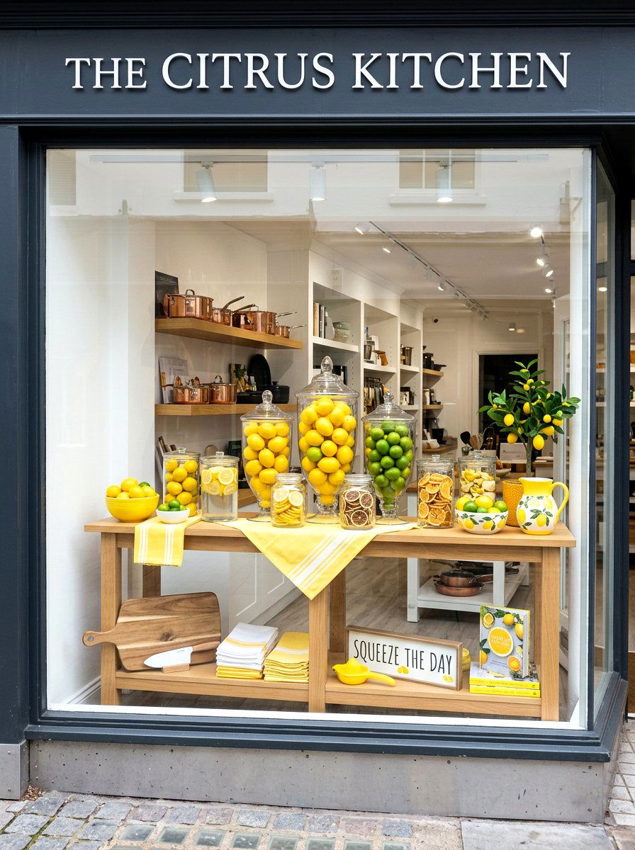 Citrus Fruit Decor - 25 Spring Shop Window Ideas