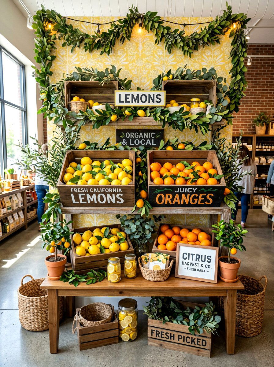 Citrus Fruit Decor - 25 Spring Photo Booth Ideas