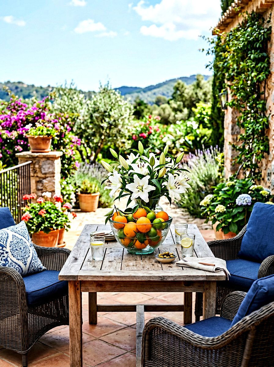 Citrus Fruit Floral Vase - 25 Spring Centerpiece Ideas