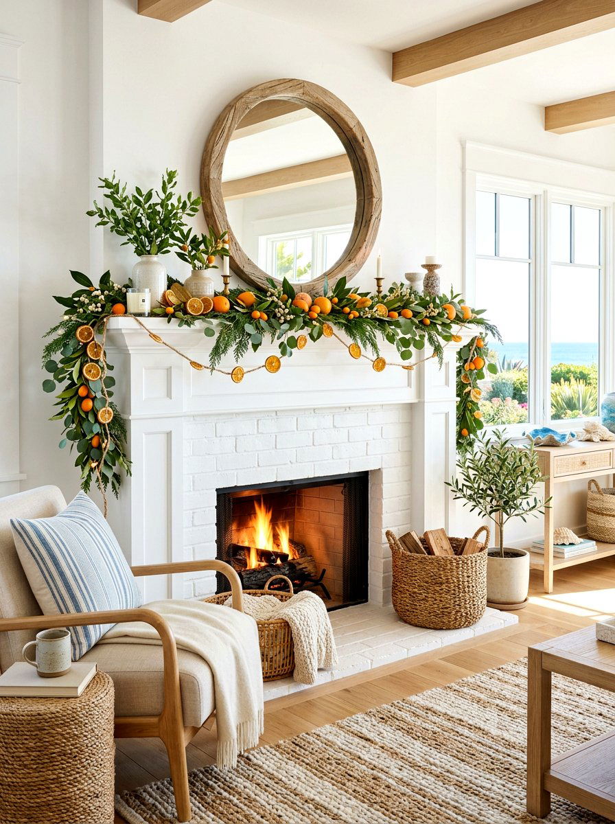 25 Fresh Spring Garland Ideas for Mantel Decorating Projects