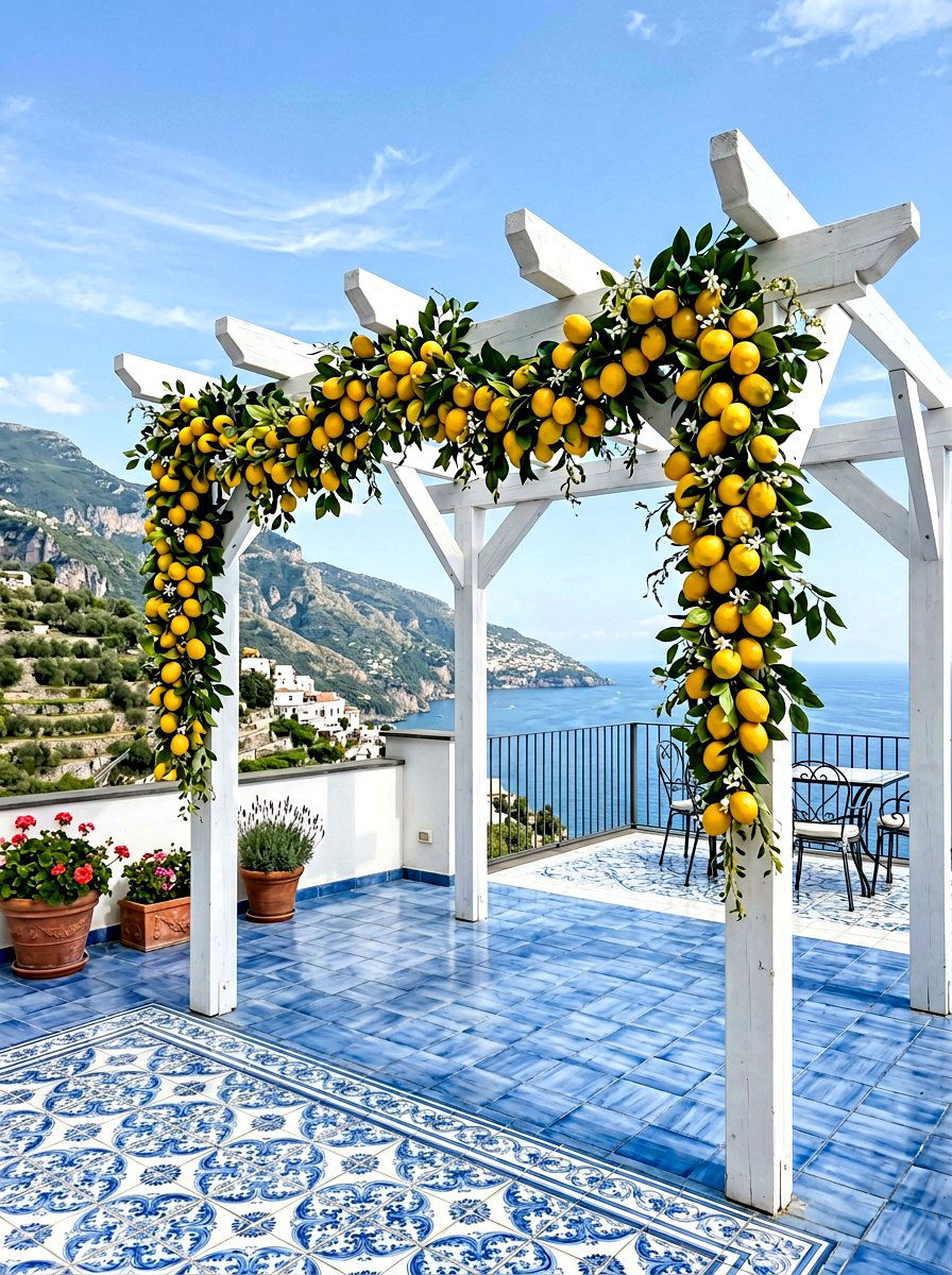 Citrus Lemon Garland - 25 Spring Arbor Decor Ideas