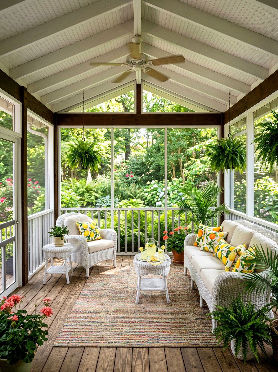 Citrus Pattern Lumbar Pillow - 25 Spring Lumbar Pillow Ideas