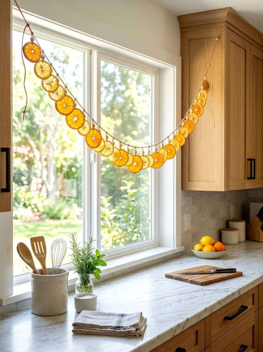 Citrus Slice Garland - 25 Spring Backdrop Ideas