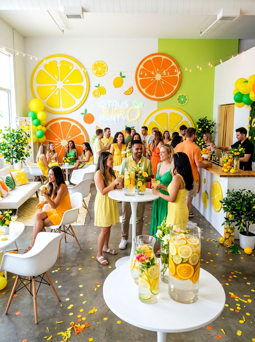 Citrus Slice Party - 25 Spring Sprinkle Party Decor Ideas