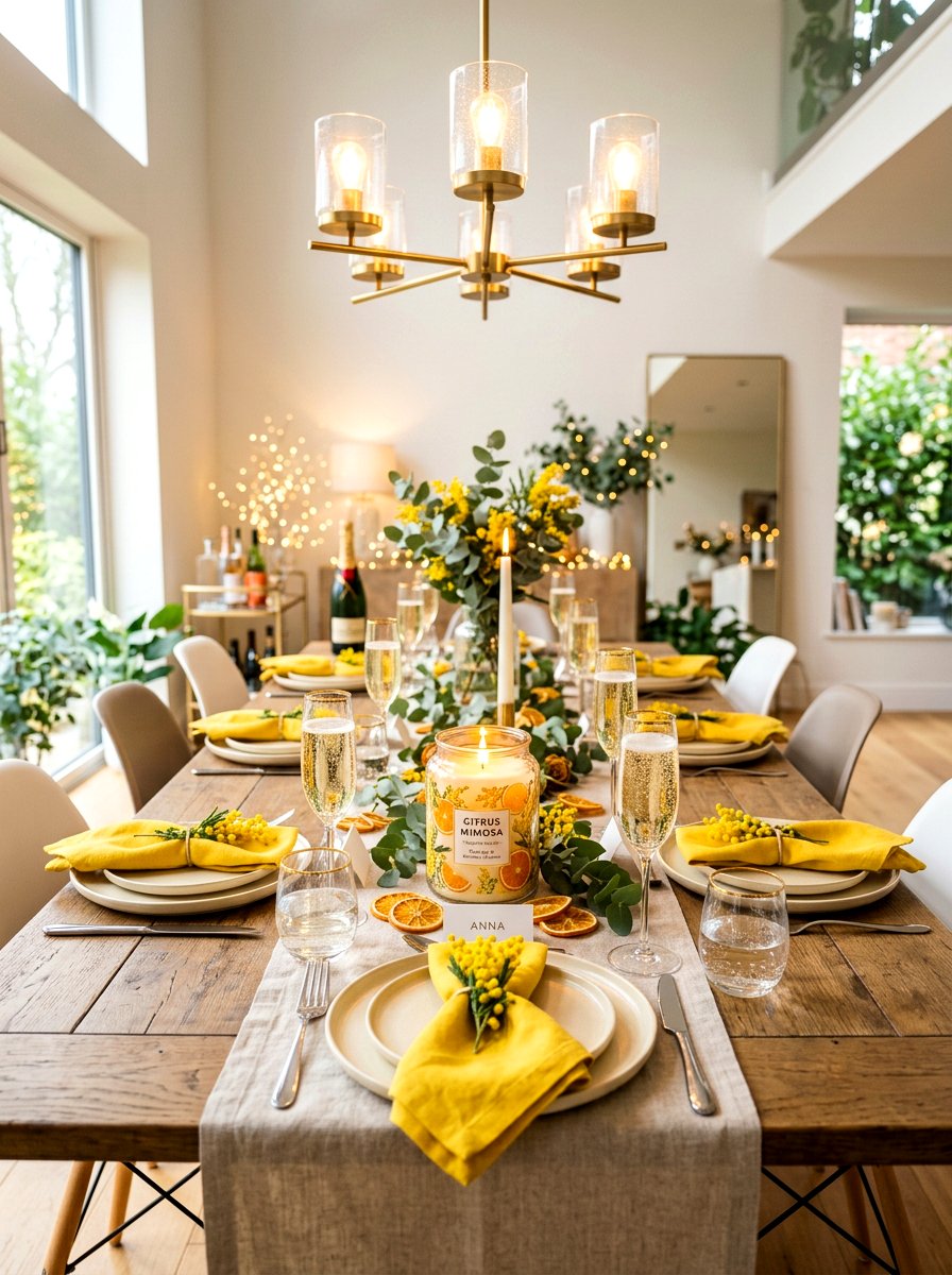 Citrus mimosa candle - 25 Spring Scented Candle Ideas