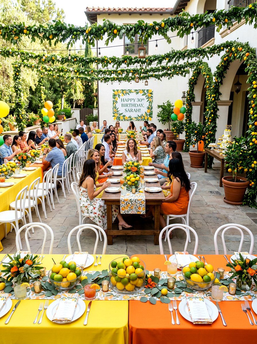 Citrus theme party - 25 Spring Birthday Party Decor Ideas