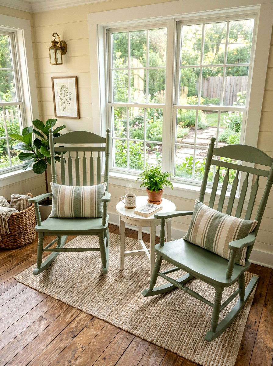 Classic Rocking Chair - 25 Spring Porch Sitting Area Ideas