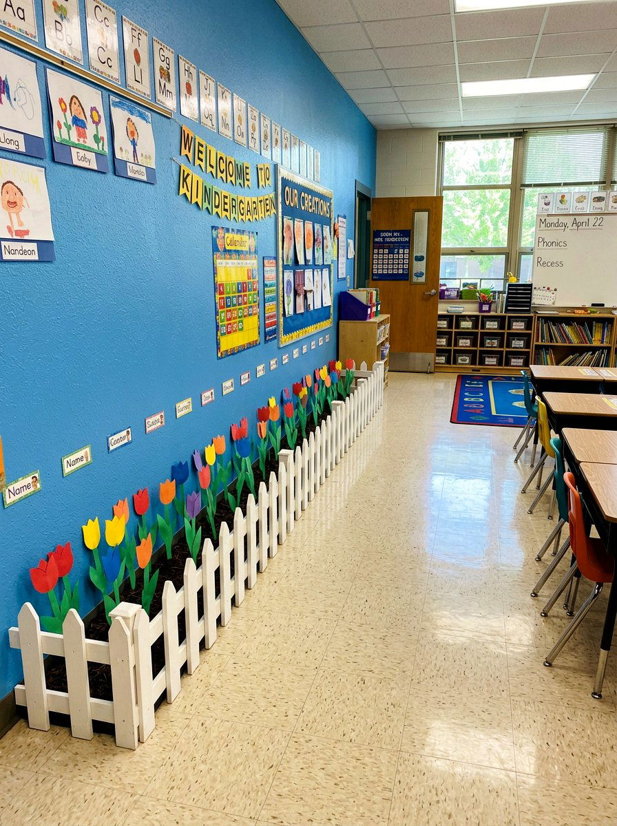 Classroom Picket Fence - 25 Spring Classroom Decor Ideas