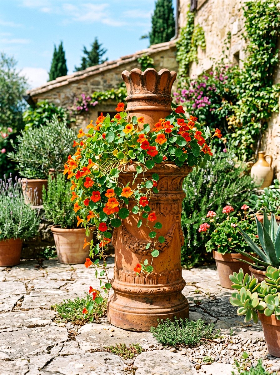 Clay Chimney Pot Planter - 25 Spring Vintage Planter Ideas